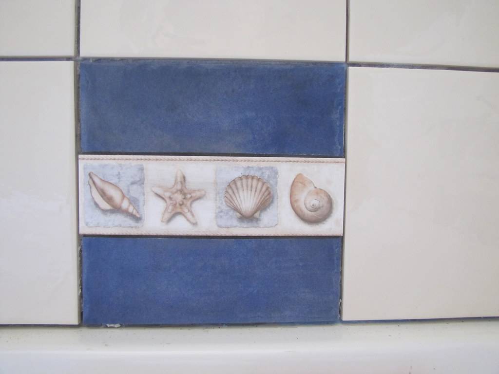 Guest Bathroom Tile Detail - Strawbale House Build in Redmond Western Australia